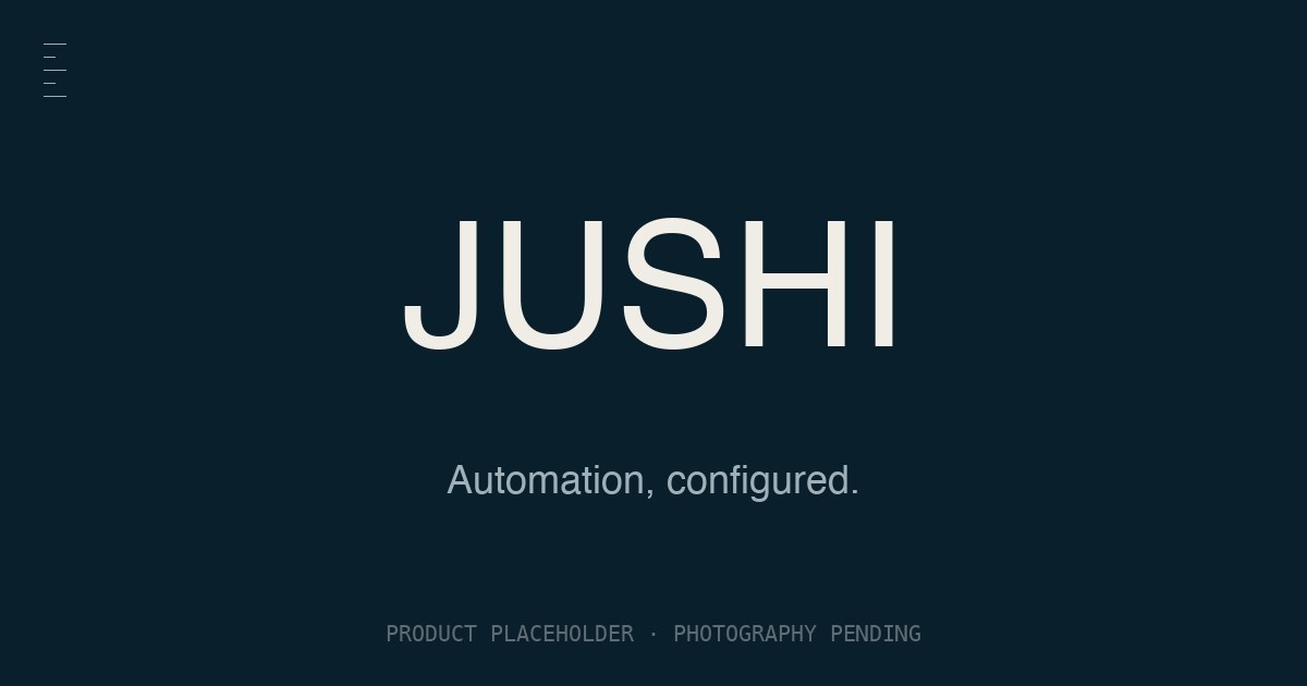 JUSHI automatic screw fastening machine — 4-axis vacuum-pick servo-driver build, MES-ready, factory photography pending.